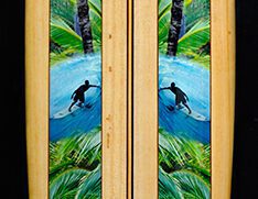 balsa wood surfboard