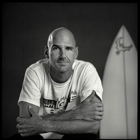 Brian Tudor surfboard shaper of B.A.T.  surfboards in Indian Harbour Beach, Florida.